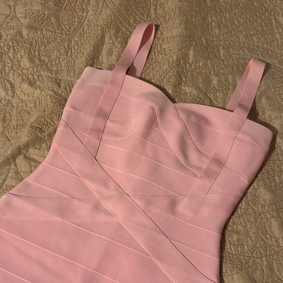 Elegant Pink Bodycon Dress - Picture 2 of 5